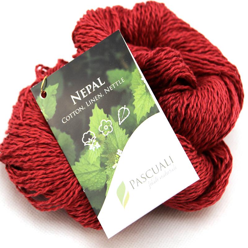 Nepal veganes Strickgarn 15 Rot