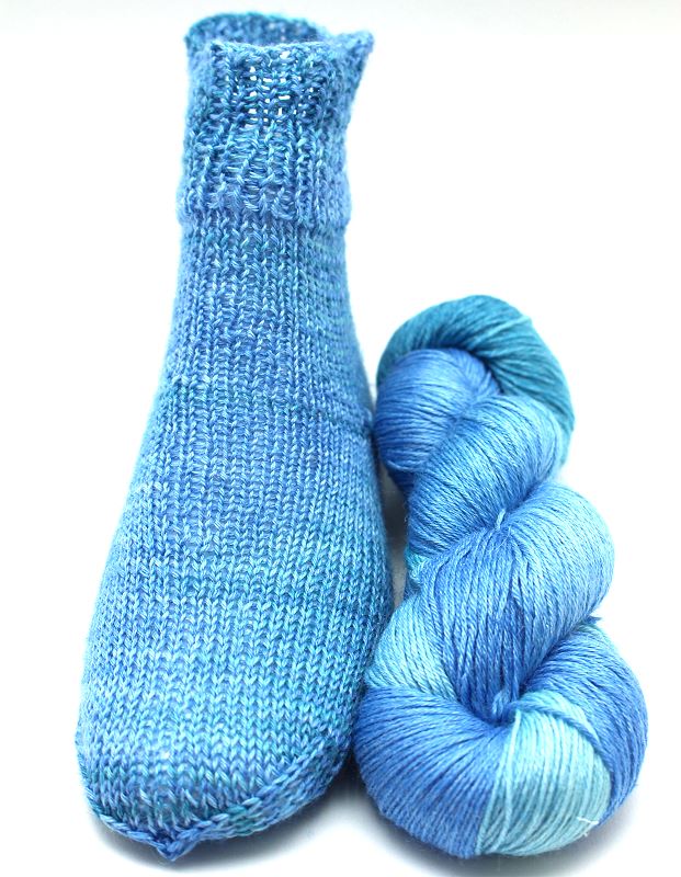 Turin Sockenwolle Jeansblau