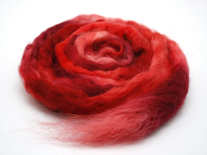 Wenslydalskammzug Feuerglut 50 g Wenslydalskammzug Feuerglut 50 g