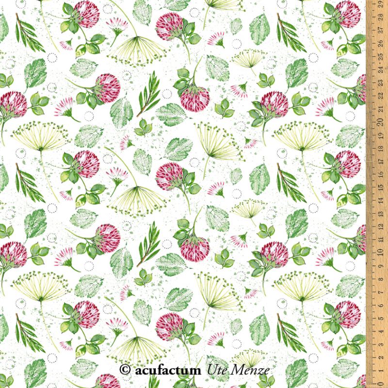 Baumwollstoff Klee und Dill 145 cm Baumwollstoff Klee und Dill 145 cm