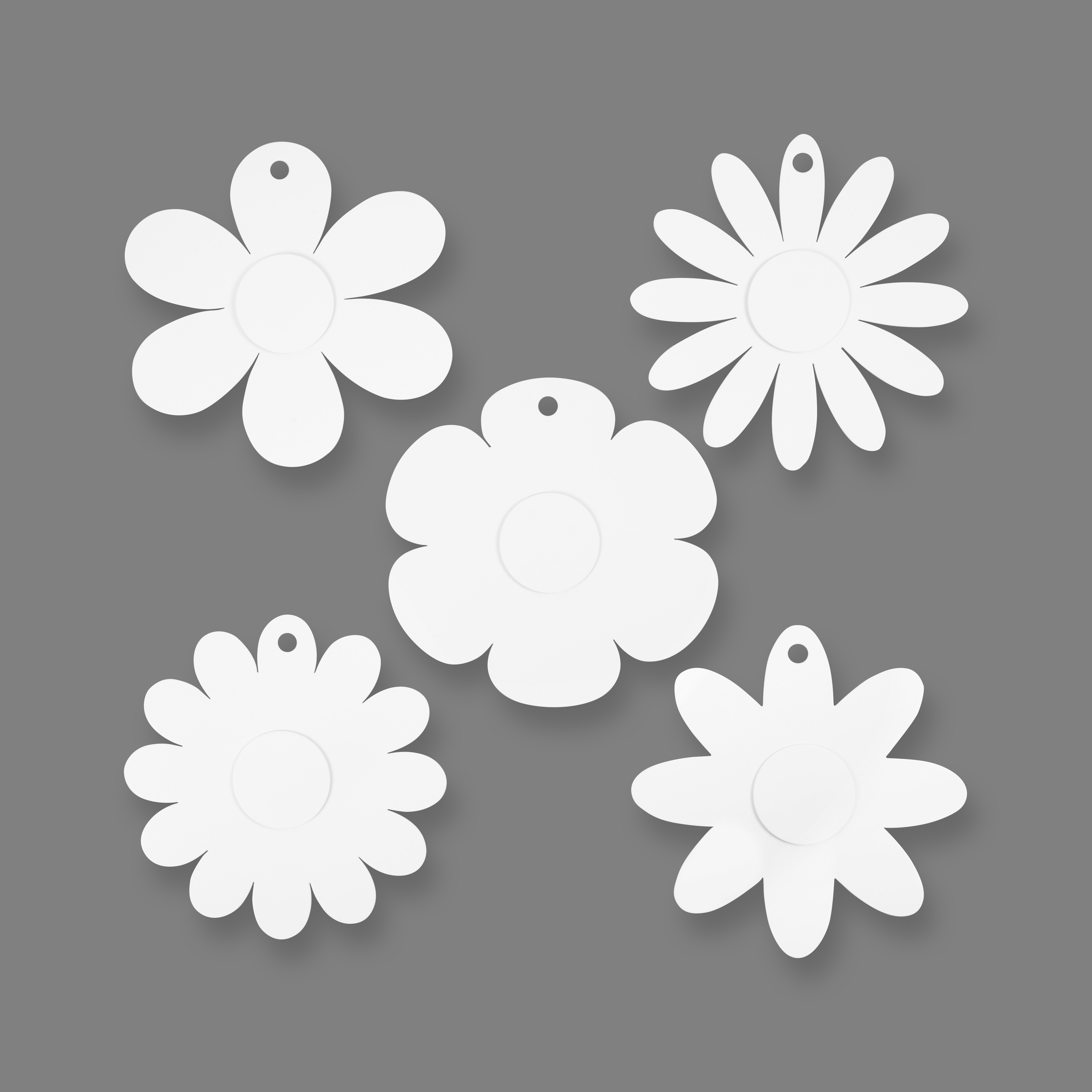 Gestanzte Blumen zum Basteln
