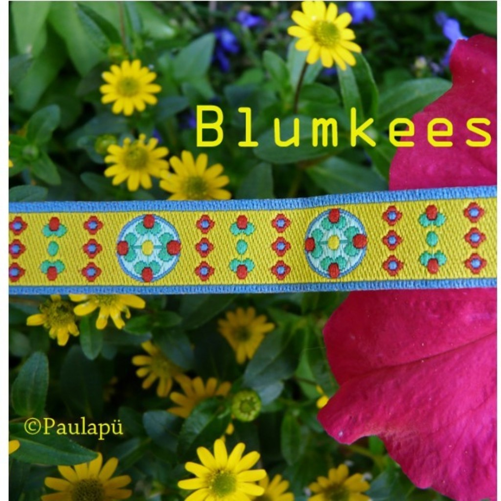 Blumkees Sonnengelb Webband