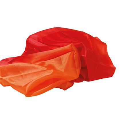 Seidentuch Feuer von Sarah's Silks 90 x 90 cm