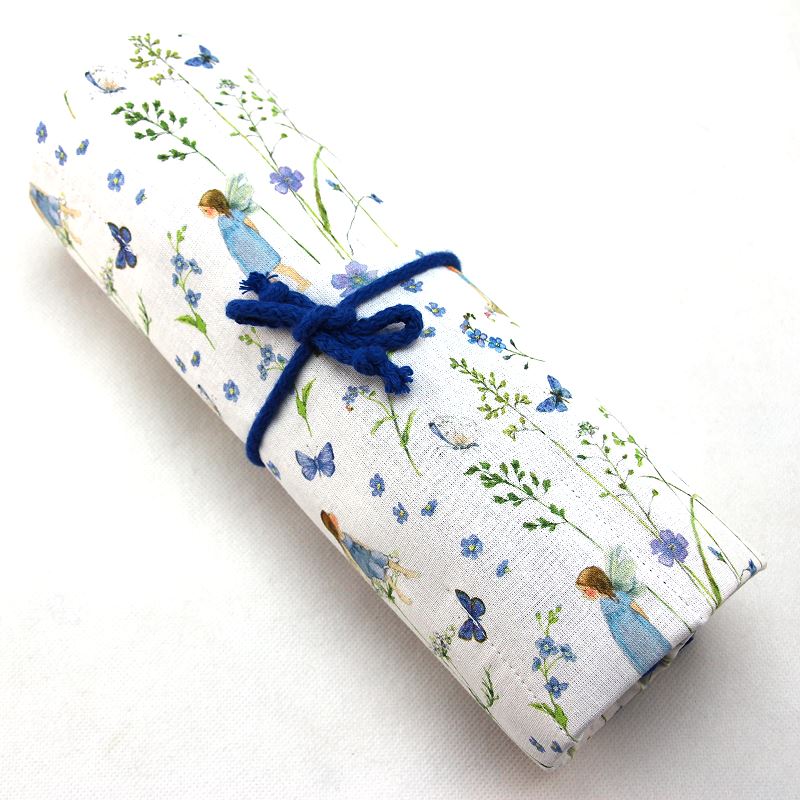 Rollmäppchen / Stiftemäppchen Elfe blau