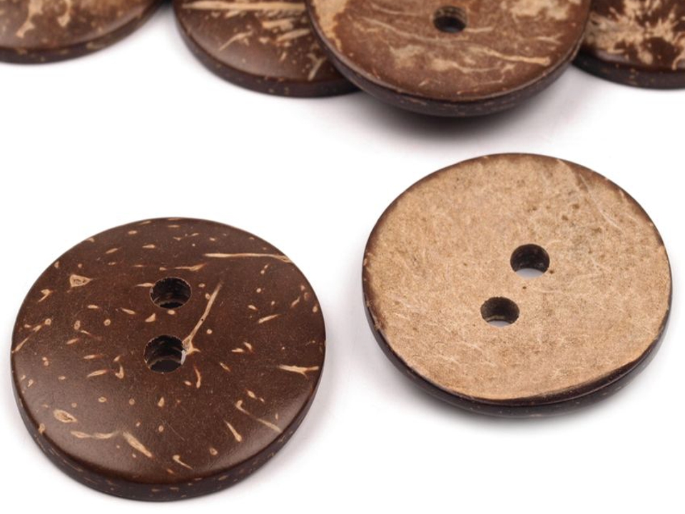 Knopf aus Kokosnuss Knopf aus Kokosnuss