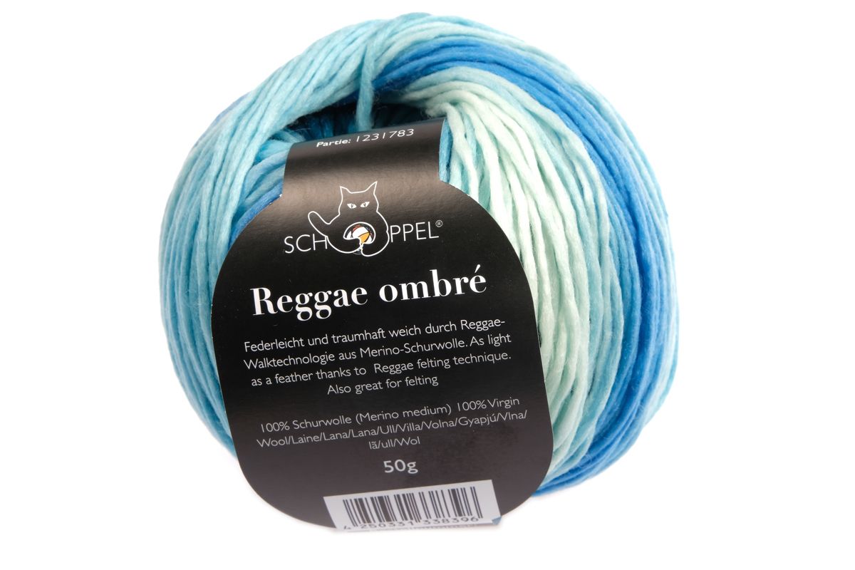 Reggae ombré Strickwolle aus 100% Merinowolle