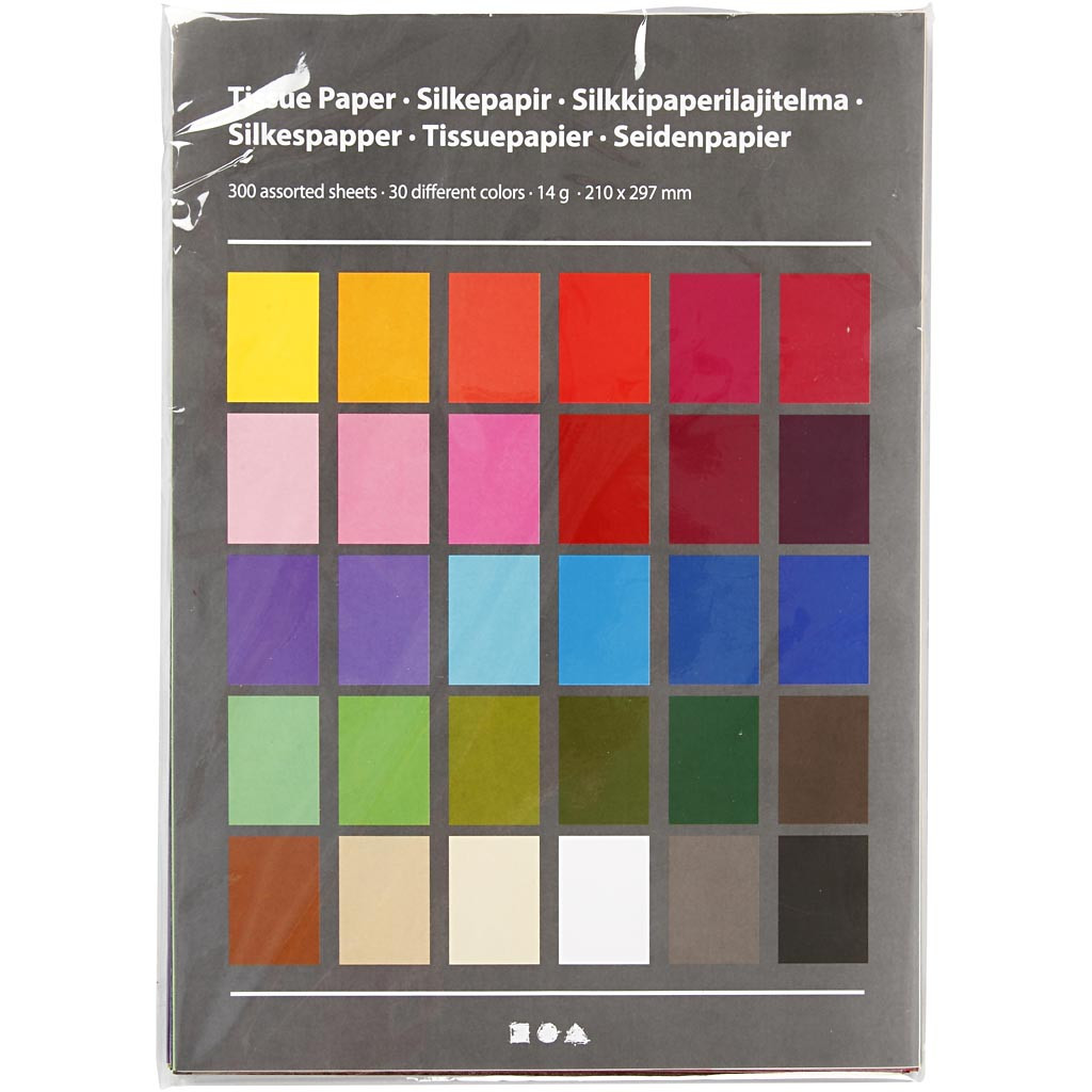 Buntes Seidenpapier / Tissue Paper 30 Farben