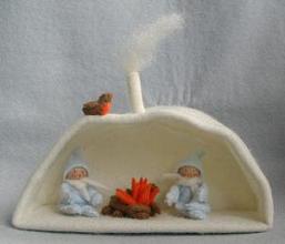 Bastelset Winterhütte Atelier Pippilotta