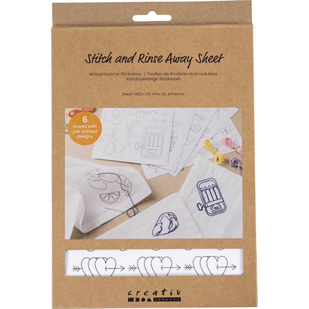 Wasserlösliche Stickvliese - Stickvorlage