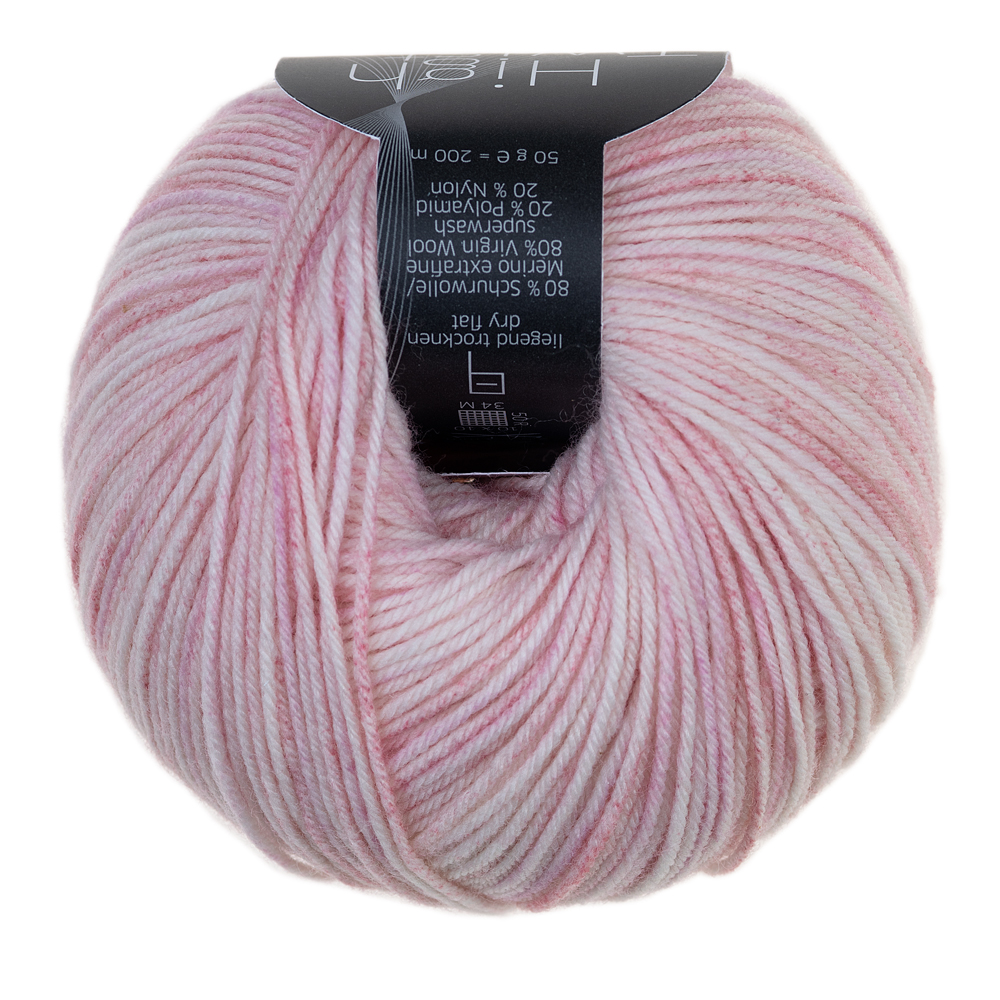 High Twist Color Strickgarn 15 Rosa Wölkchen