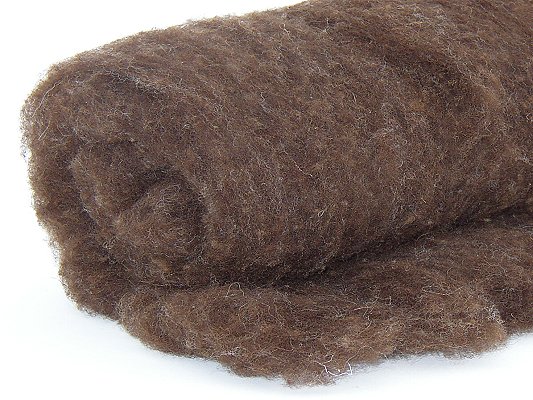 Filzwolle / Merinowolle in Dunkelnaturbraun Filzwolle / Merinowolle in Dunkelnaturbraun