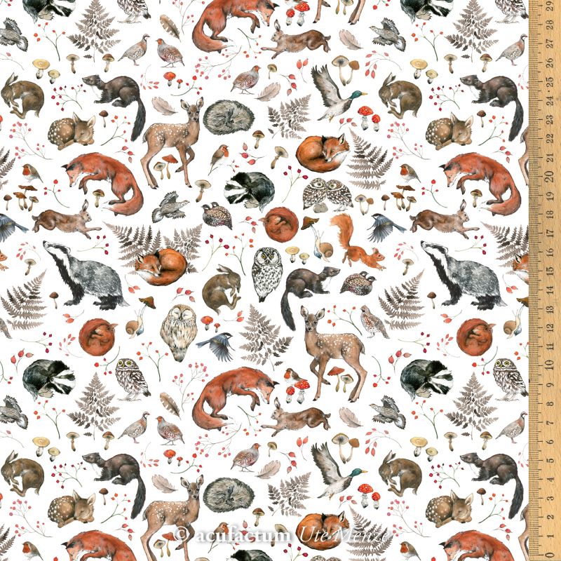 Baumwollstoff Wildtiere