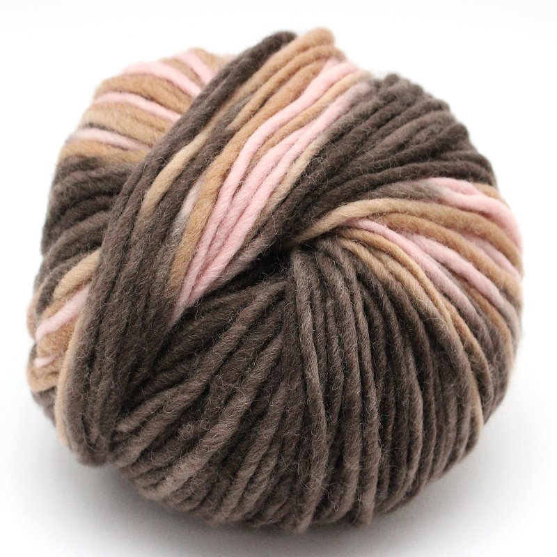 Schurwollgarn multicolor Rosenholz