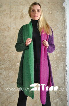 Kostenlose Strickanleitung bei Garnkauf "Jacke mit großem Schallkragen " Kostenlose Strickanleitung bei Garnkauf "Jacke mit großem Schallkragen "