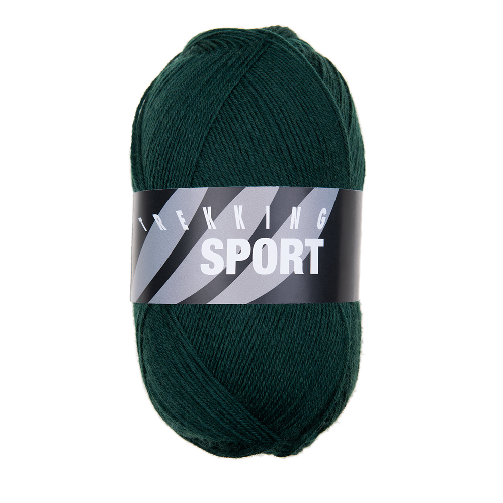 Sockengarn Trekking Sport uni 1505 dunkelgrün