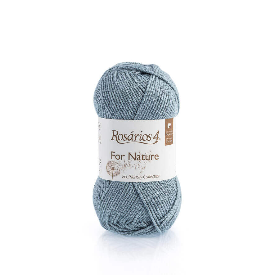 For Natur Biobaumwollgarn 25 Graublau