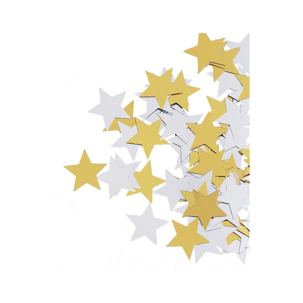 Sterne - Pailetten in Gold und Silber Sterne - Pailetten in Gold und Silber