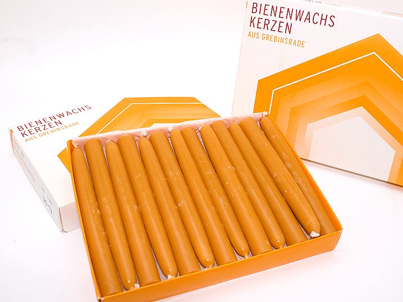 Bienenwachs Puppenkerzen 36 Stück