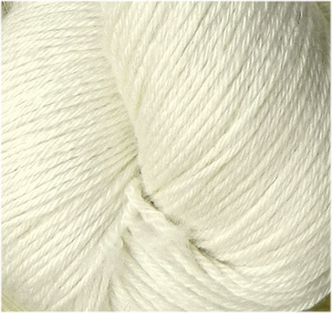 Turin Sockengarn weiß - ungefärbt
