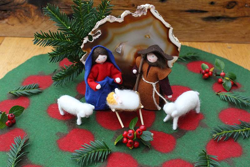 Gefilzte Adventspirale - Adventskalender Gefilzte Adventspirale - Adventskalender