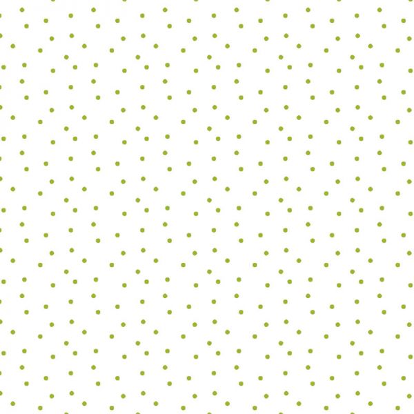 Baumwollstoff Tupfen weiß-grün 145 cm breit Baumwollstoff Tupfen weiß-grün 145 cm breit