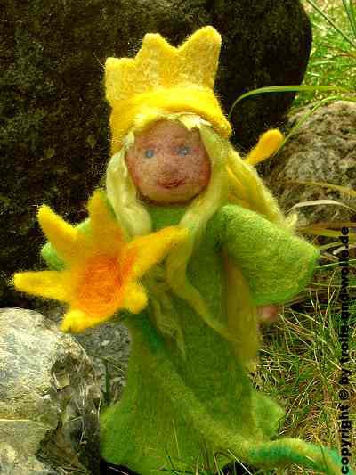 Blumenfee gefilzt Blumenfee gefilzt