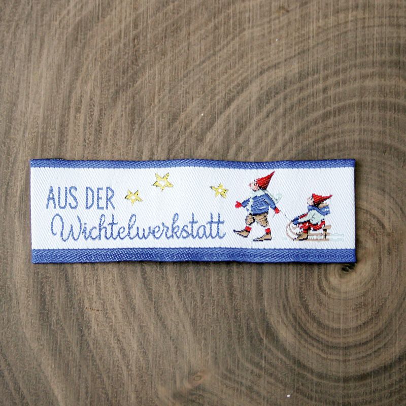 Webetikett "Aus der Wichtelwerkstatt"