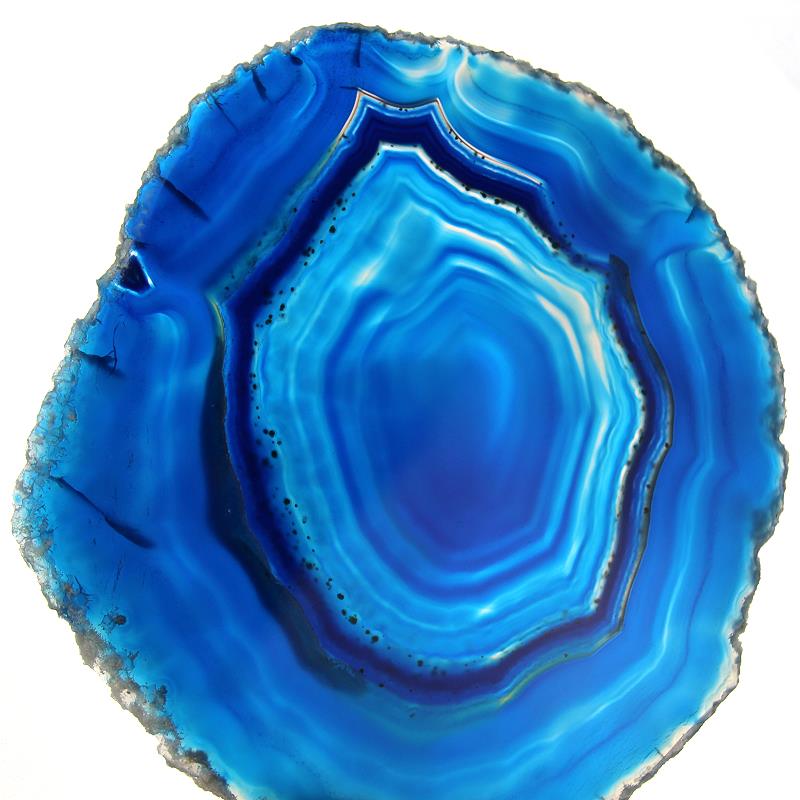 Achatscheibe Gr. 2 in blau