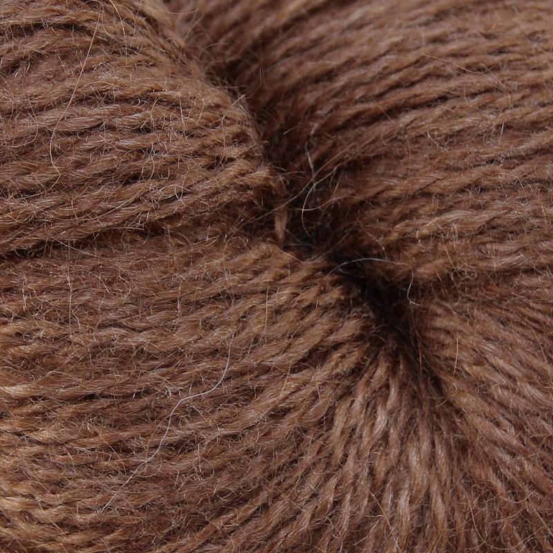 Mohair-Seidengarn braun / Puppenhaar 100 g