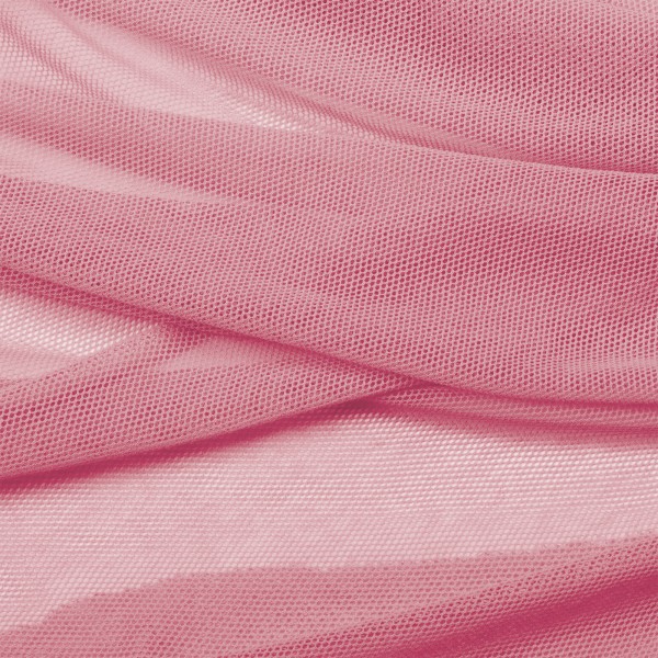 Soft Tüll Stoff aus Biobaumwolle rosa -morning glory