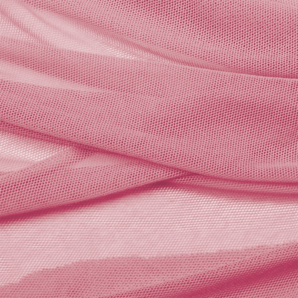 Soft Tüll Stoff aus Biobaumwolle rosa -morning glory