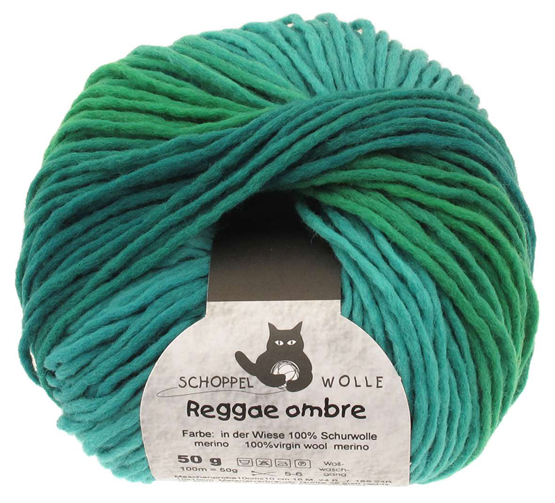 Reggae ombré Strickwolle aus 100% Merinowolle