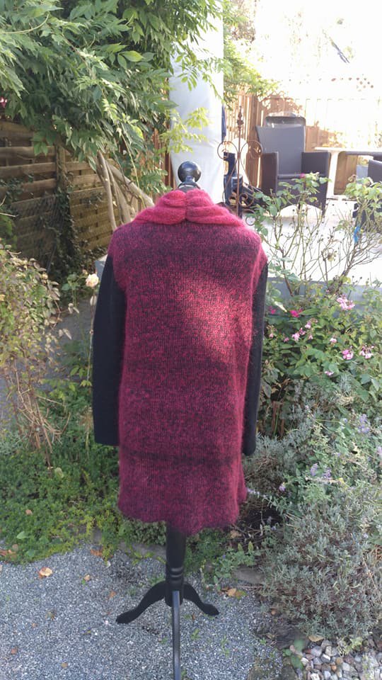 Strickjacke aus der Strickwolle Unisono und Extraklasse