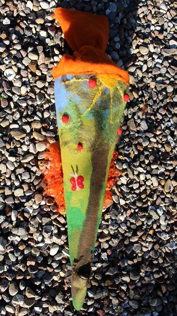 Filzanleitung für eine  Schultüte / Zuckertüte