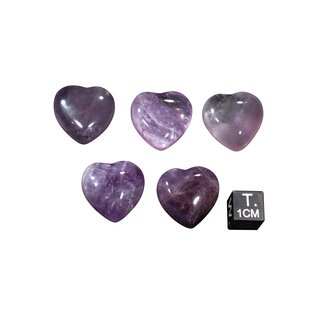 Edelstein Herz Amethyst 1 Stück 20 mm