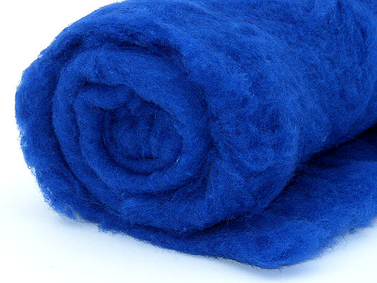 Filzwolle / Bunte Märchenwolle im Vlies Ultramarine Filzwolle / Bunte Märchenwolle im Vlies Ultramarine