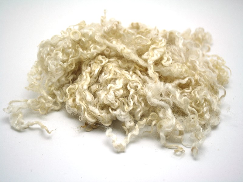 Wensleydale Locken in weiß 50 g Wensleydale Locken in weiß 50 g