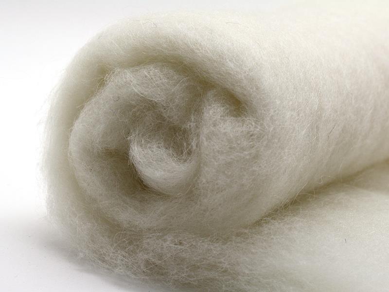 Filzwolle - Shetlandwolle in naturweiß