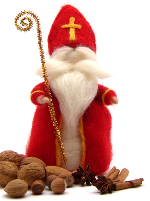 Bastelpackung Sankt Nikolaus aus Märchenwolle T&W