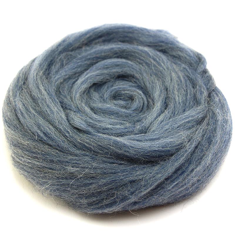 Filzwolle / Bunter Merinokammzug Jeansblau