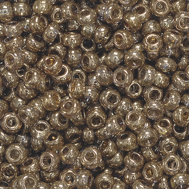 Böhmische Rocaille 2,5 mm in braun glänzend