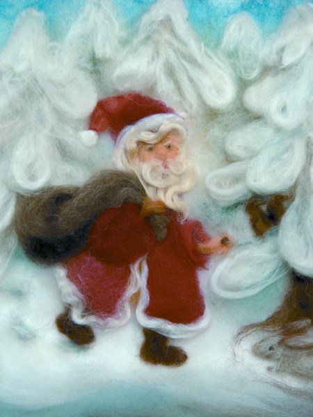 Kunstkarte Wollbild Nikolaus Kunstkarte Wollbild Nikolaus