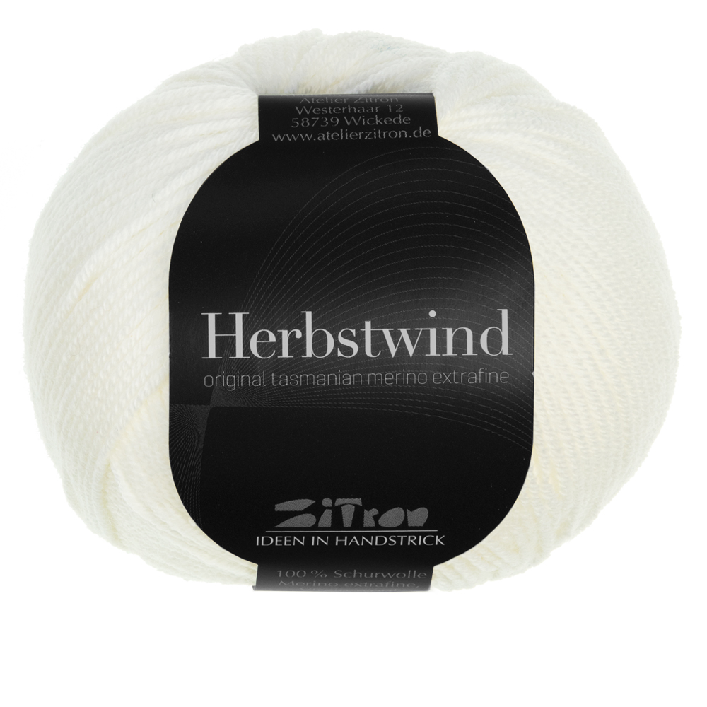 Herbstwind Merinowolle 01 weiß