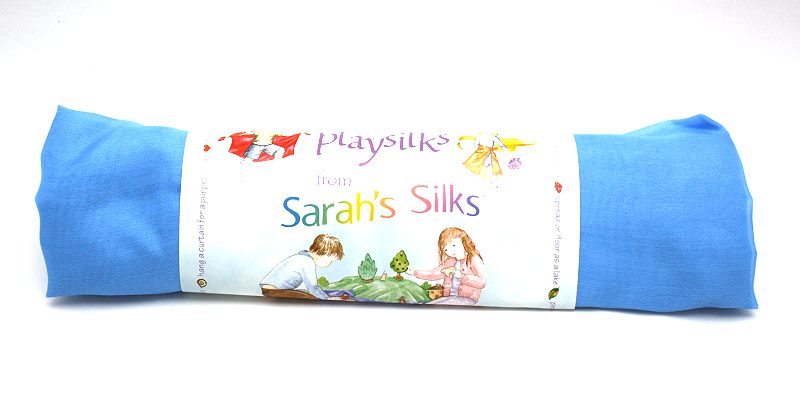 Spieltuch / Seidentuch hellblau 90x90cm