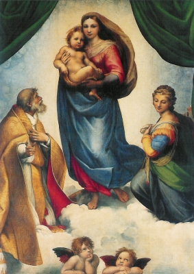 Kunstkarte Sixtinische Madonna