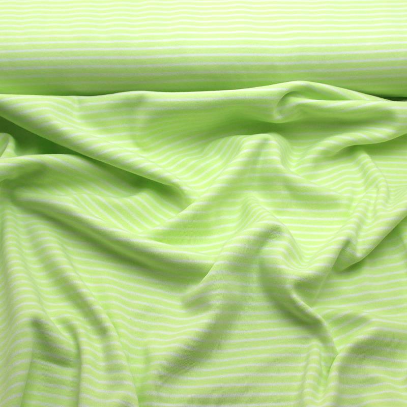 Interlock - Ringel shadow lime / weiß