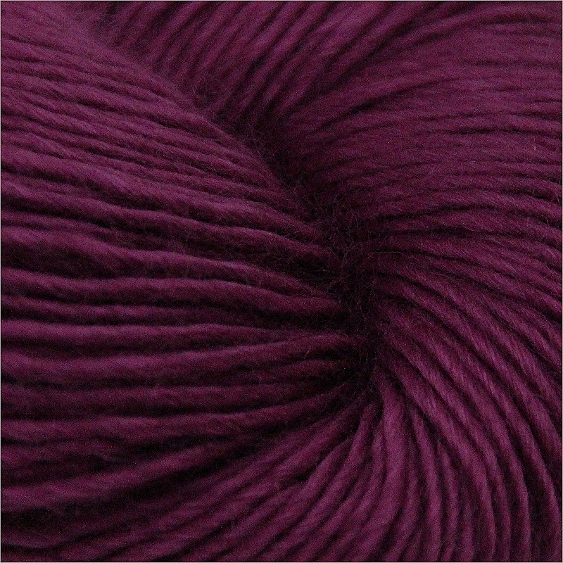 Handstrickgarn Wolle / Seide Aubergine 141