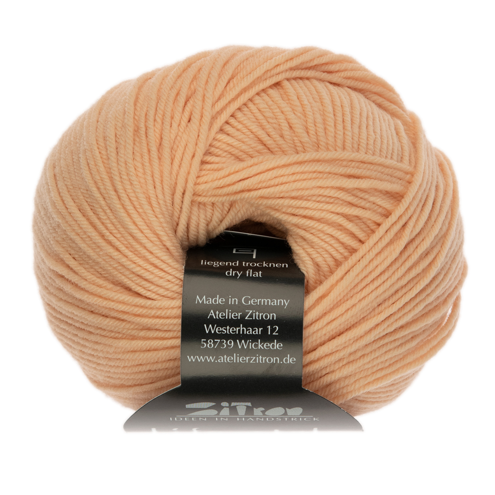 Life Style Merino extrafine 134 apricot von Atelier Zitron Life Style Merino extrafine 134 apricot von Atelier Zitron