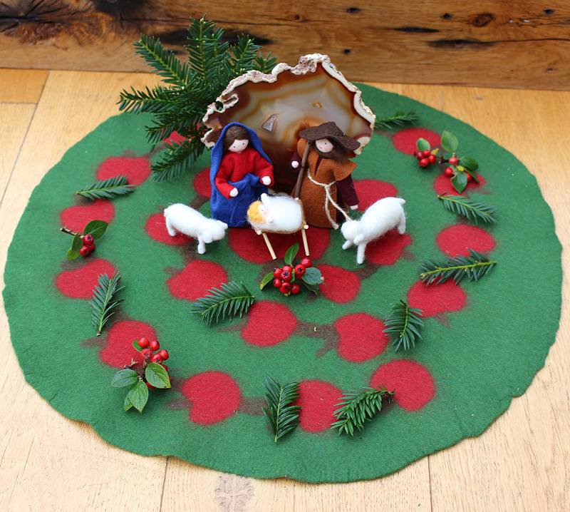 Gefilzte Adventspirale - Adventskalender Gefilzte Adventspirale - Adventskalender
