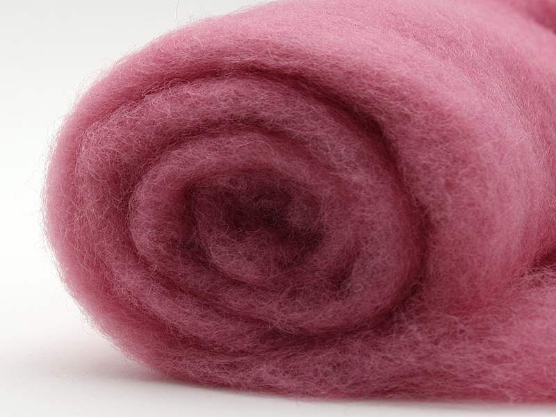 Filzwolle / Bunte Filzwolle im Vlies Rose